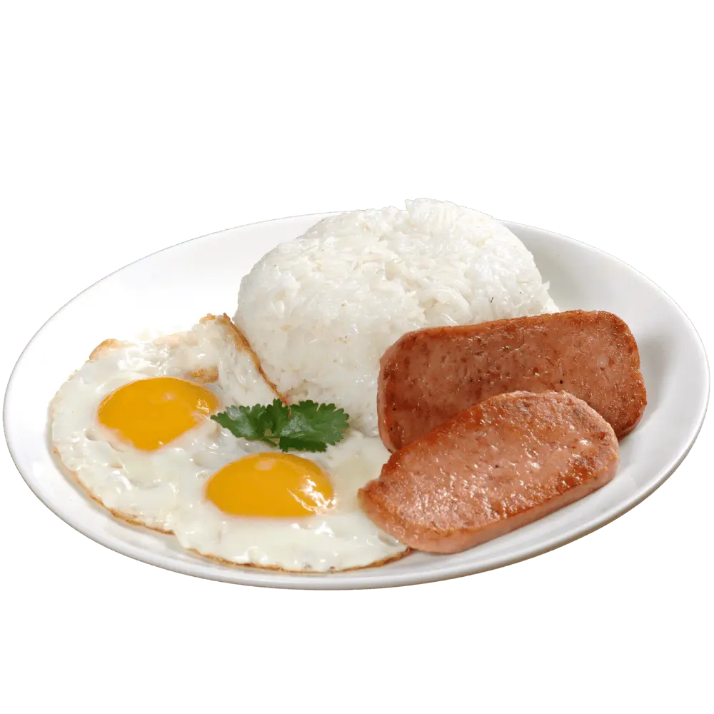 Luncheon Meat & Egg Rice / Riz jambon de luncheon et œuf