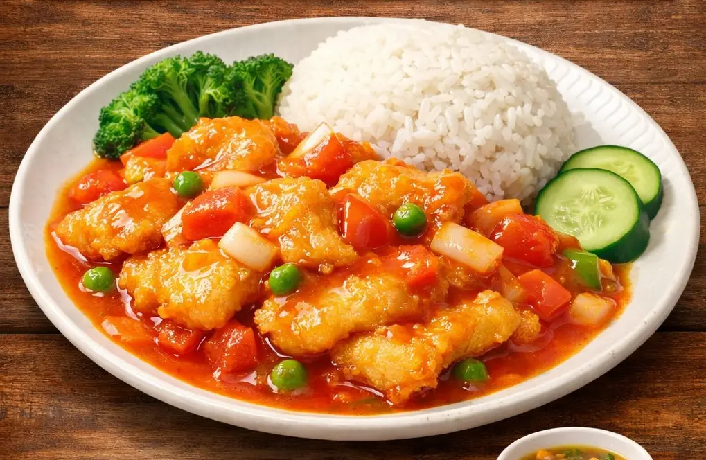 Fish w/ Tomato or Cream Sauce Rice / Riz poisson sauce tomate ou crème