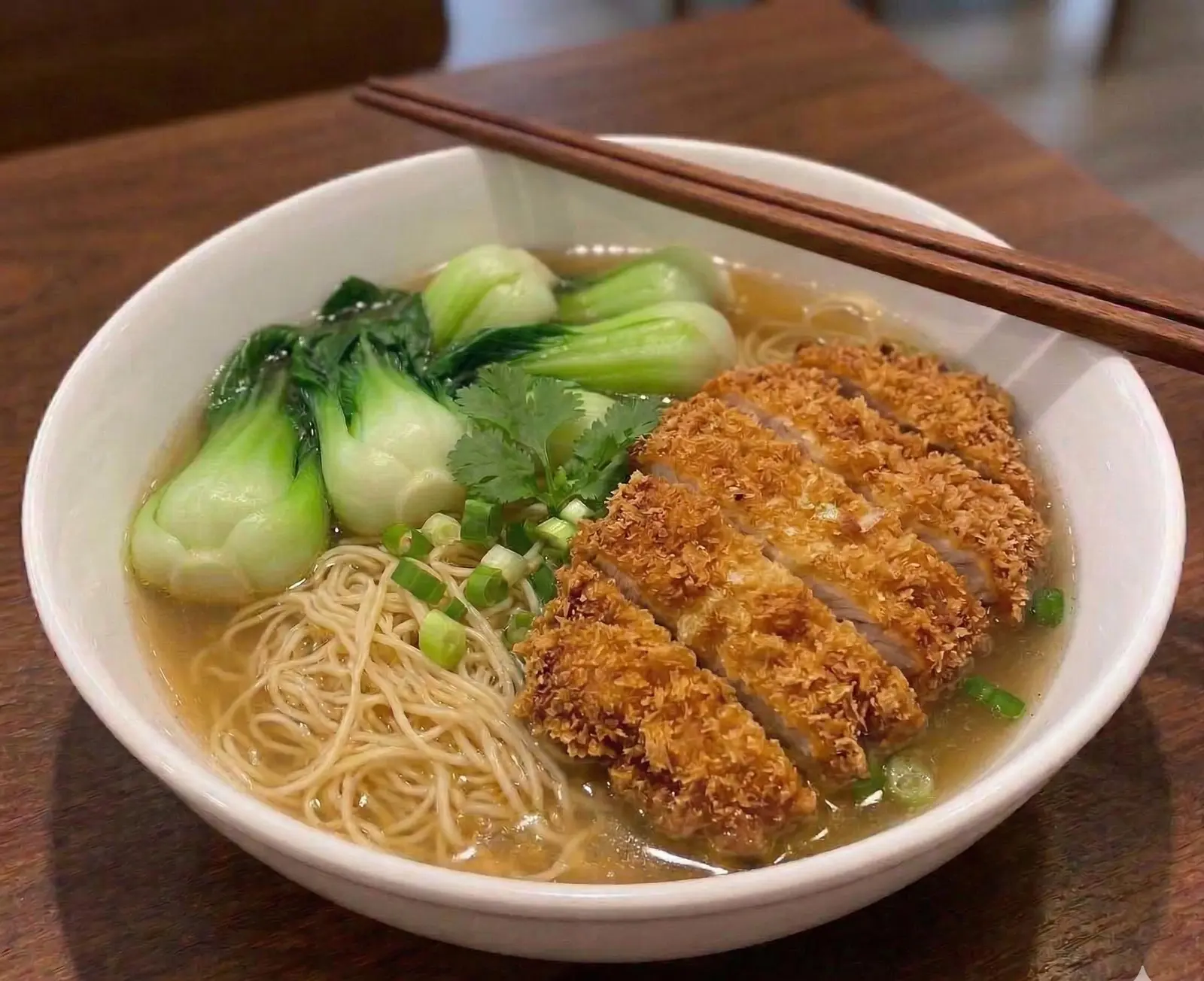 Pork Chop / Chicken Noodle / Soupe de nouilles côtelette de porc / poulet
